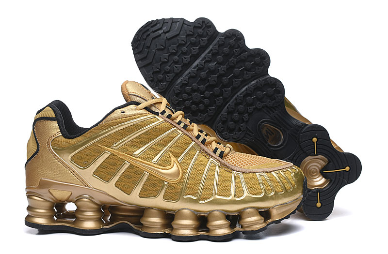 Men's Running Weapon Shox TL3 Shoes Gold 024